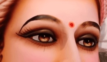 Goddess Durga Mata Eyes Photo