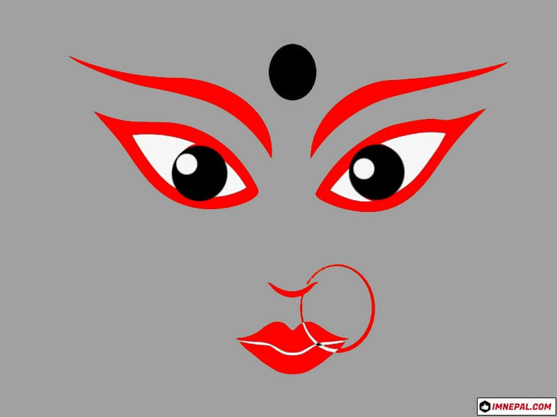 Goddess Durga Mata Eyes Design Images