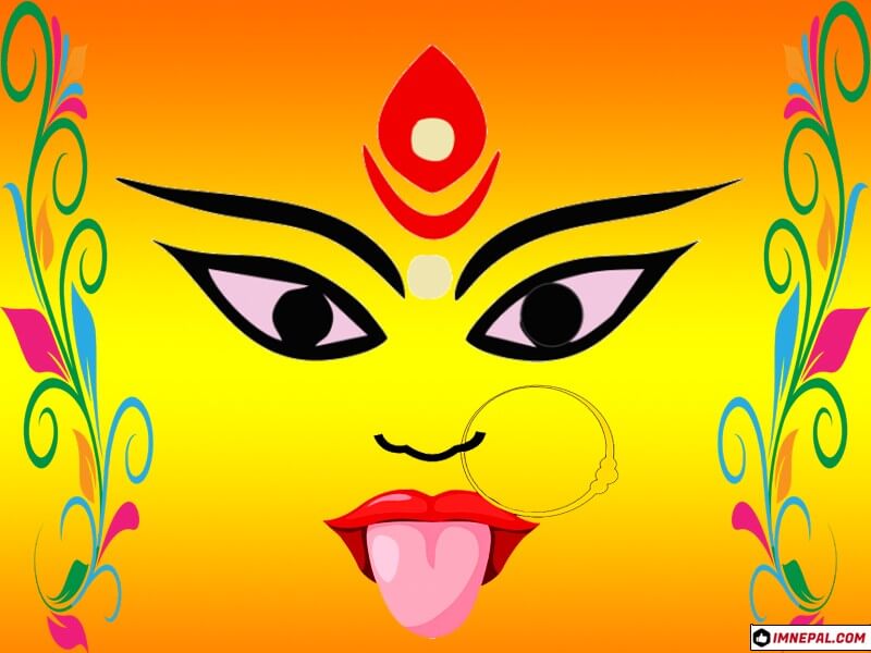 Goddess Durga Mata Eyes Design Images