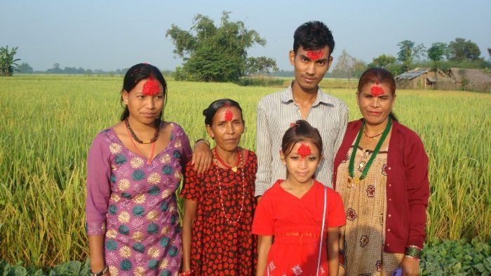 Dashain Tika Vijayadashami Images family