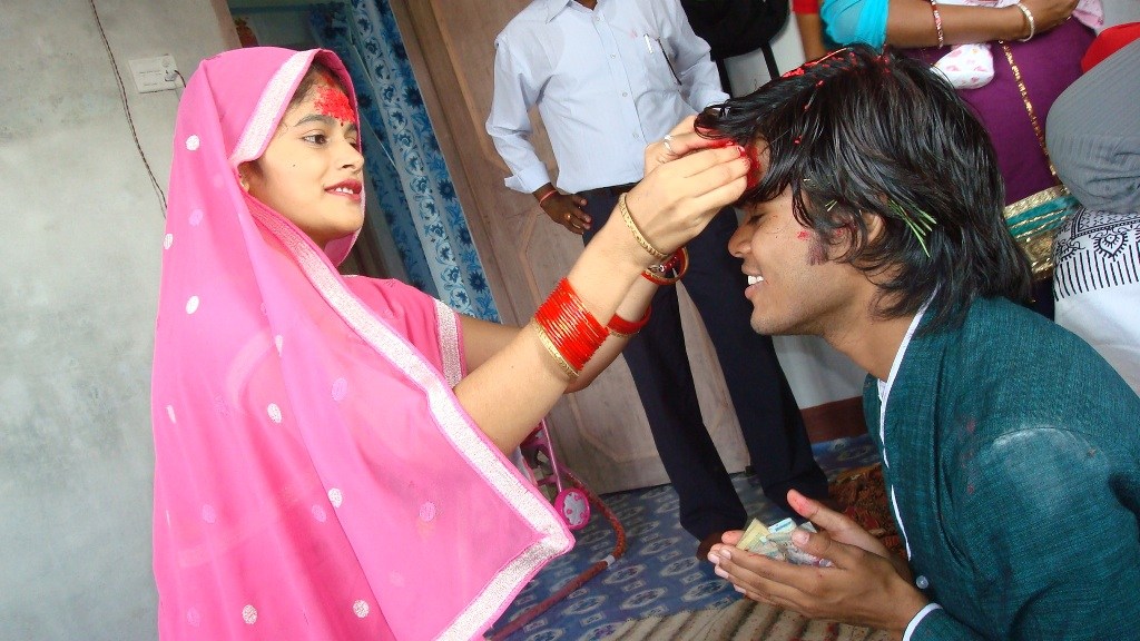 Vijaya dashami dashain Photos Pictures images while putting Tika on forehead