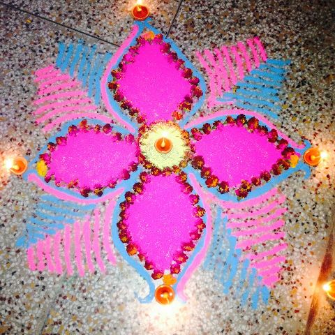 Diwali Deepavali Deepawali Tihar Decoration home Rangoli Designs Images Pictures Photos