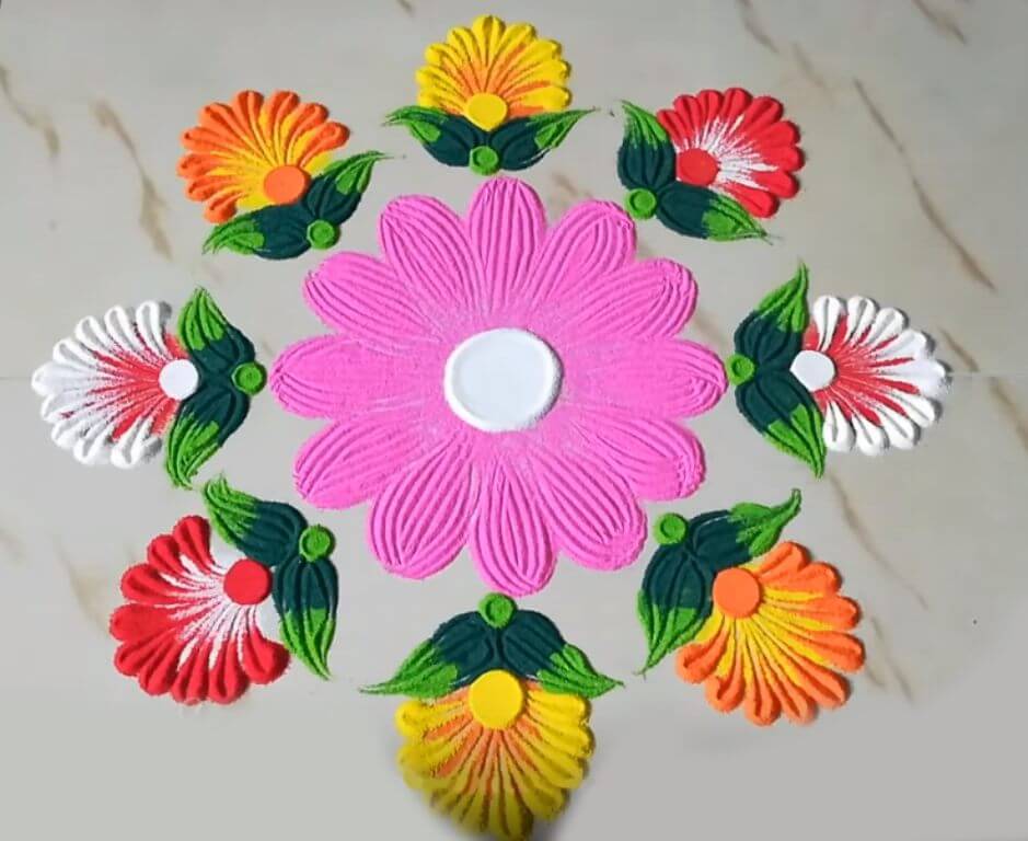 Diwali Rangoli Designs Tihar Deepavali HD Image Photos Colors Picture