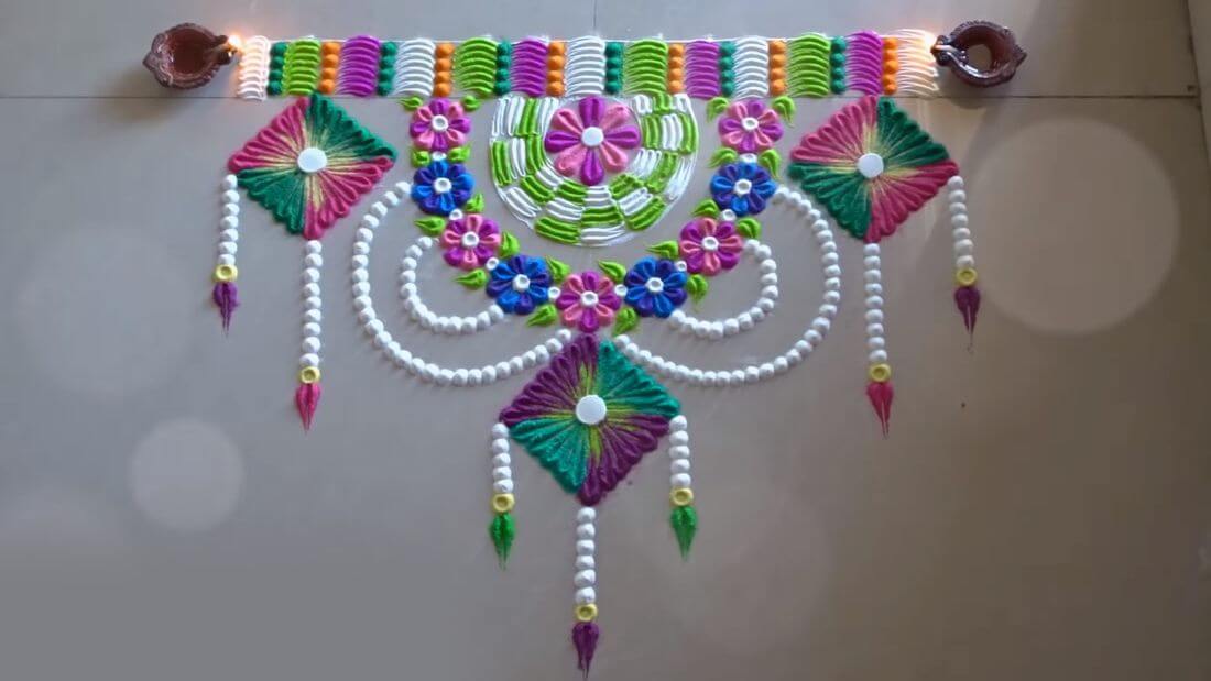 Diwali Rangoli Designs Deepavali Tihar Festival Images Photos Colors Pictures