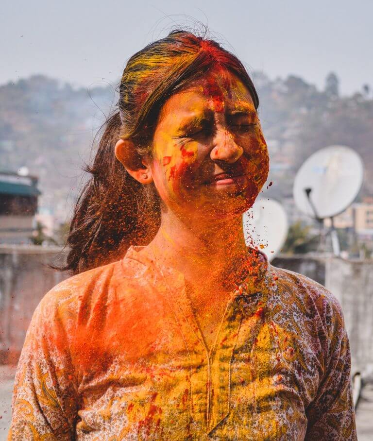 Hot and beautiful Holi girls and models Images
