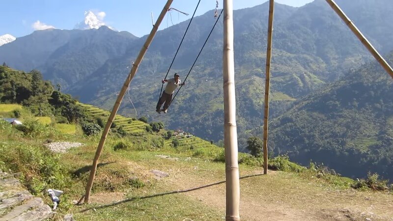 Picture Of Dashain Ping Swing, Nepal
