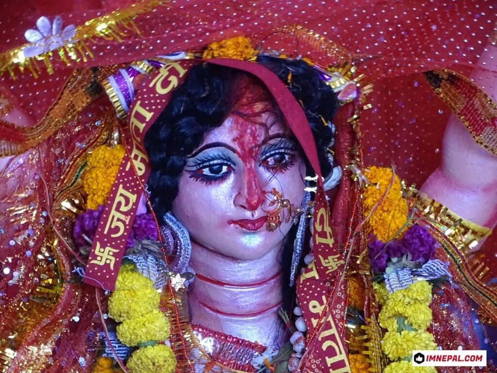 Goddess Durga Mata Face Image
