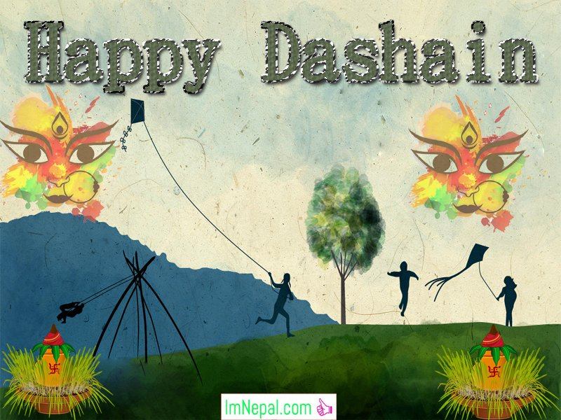 Happy Vijayadashami Bada Dashain Dasain Festival Nepal Greeting Wishing Cards Images Pictures Wishes Messages Quote