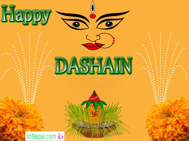 Happy Vijayadashami Dashain Dasain Festival Nepal Greeting Wishing Cards Images Picture Wishes Messages Quotes Nepali