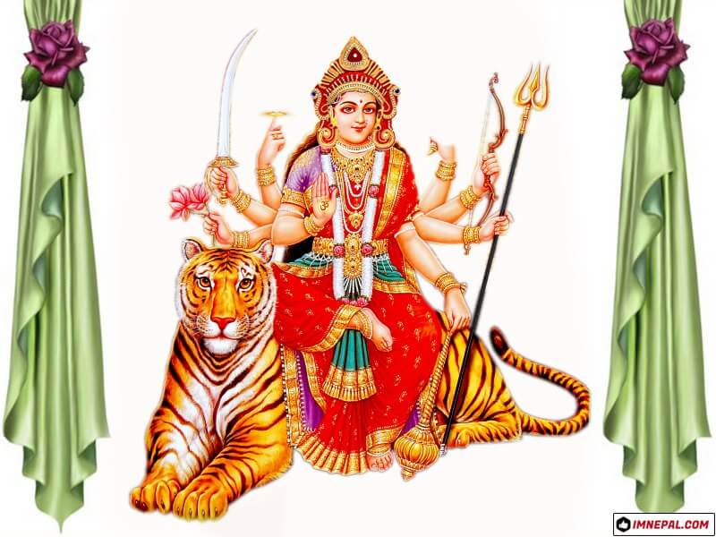 Hindu Goddess Durga Mata Navratri Dussehra Dashain HD Wallpapers Images