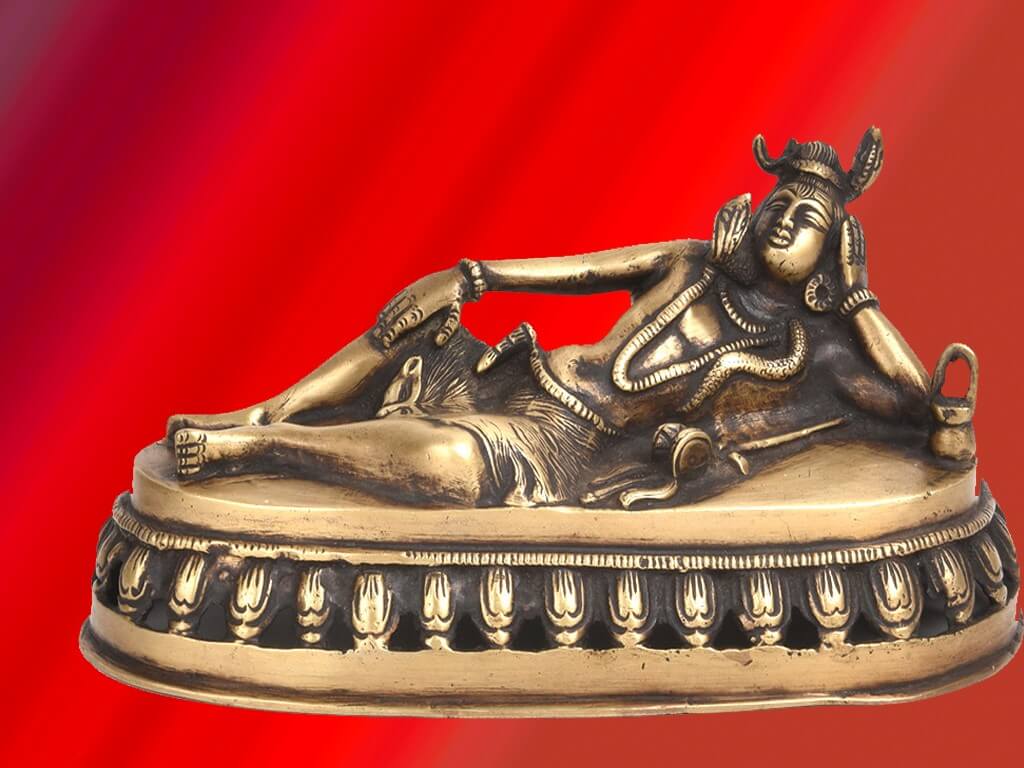 Lord Shiva sleeping statue Image