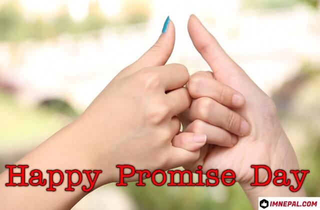 Happy Promise Day Greeting Card Image wishes Quotes