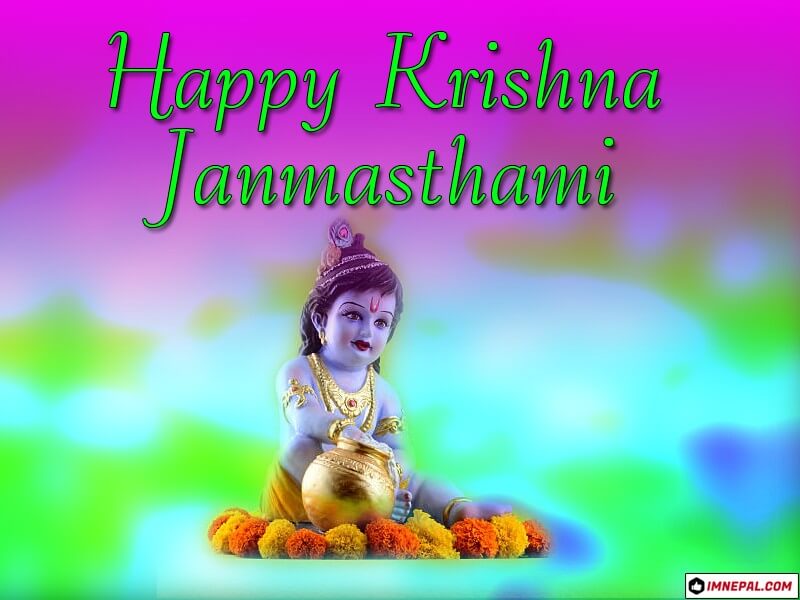 Happy Krishnajanmashtami Image Greeting Card