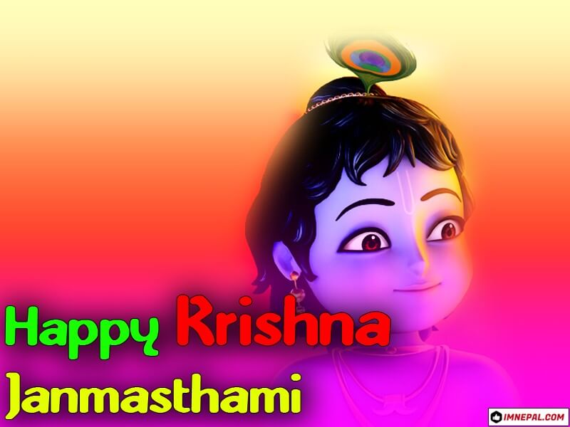 Happy Krishna Janmashtami HD Images Greeting Cards