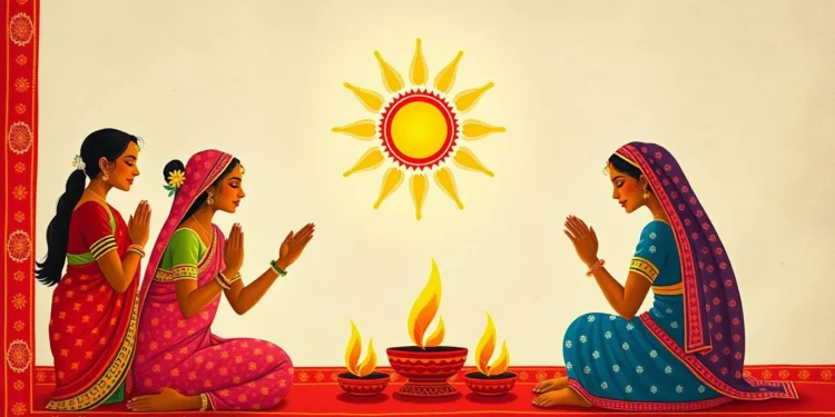 Chhath Puja 2025 Wallpaper Desktop HD Quotes Cards