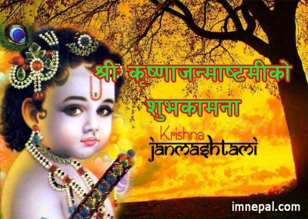 Krishna Janamashtami Wishes Quotes in Nepali Language