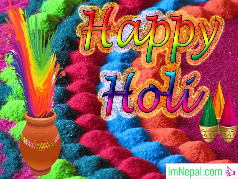 Happy Holi Colorful Festival Hindu Greeting Card Wishes Images Pictures Messages HD Wallpapers Quotes PHotos Pics