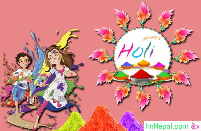 40 Happy Holi Wishes Images For Facebook Friends : Cards & Wallpapers