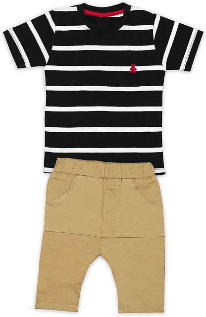 Top Bottom Sets T-Shirts and Capri's Set; baby boy dress