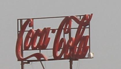 coca cola hoarding board image
