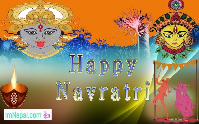Happy Shubha Navratri Navaratri Festival Hindu HD Wallpapers Greeting Cards Quotes Images pictures Wishe messages Dussehra
