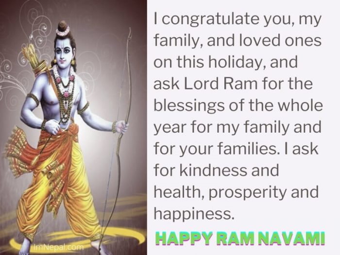 Happy Ram Navami Wishes in English
