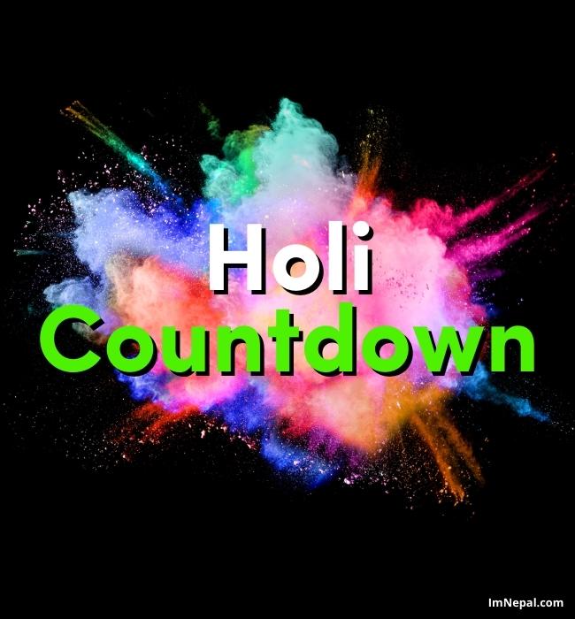 Happy Holi Countdown