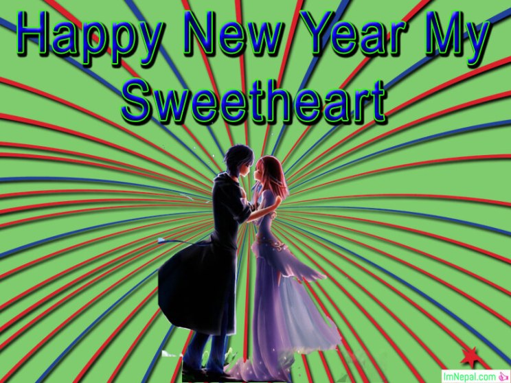 Happy New Year My Sweetheart Greeting Picture