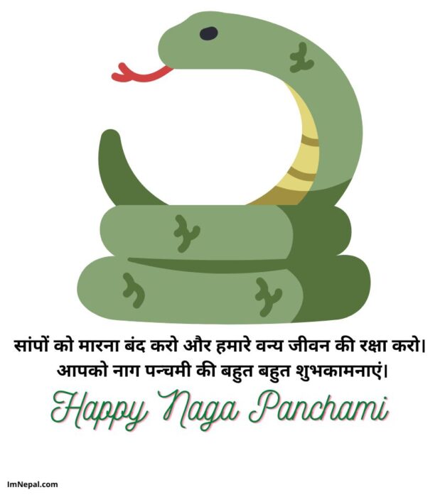 Happy Nag Panchami Wishes in Hindi Image