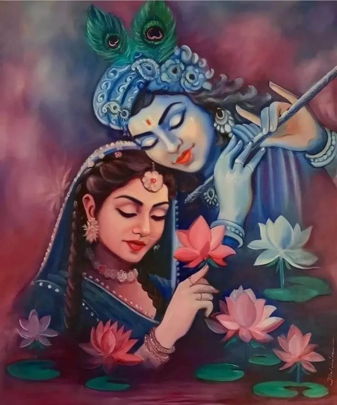 Radha Krishna Image painting